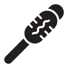 corn dog glyph icon