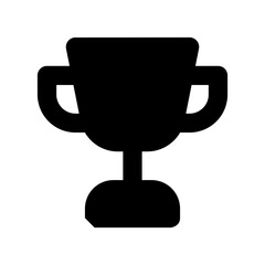 trophy black glyph icon