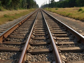 Obraz premium railway in the countryside