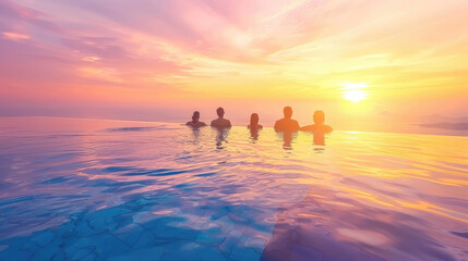 Scene is peaceful and relaxing