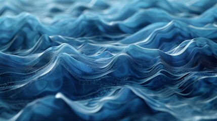 Obraz premium Sea ocean wave background illustration generated by ai