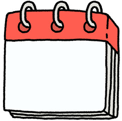 cute calendar doodle