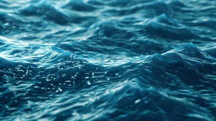 Sea ocean wave background illustration generated by ai