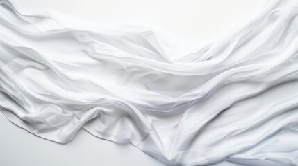 Obraz premium White textile banner mock up illustration generated by ai