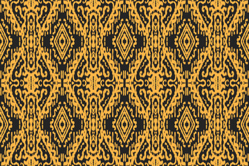 Seamless ethnic design, ikat art. beautiful hand drawn Design for textile and printingEthnic pattern.beautiful pattern. folk embroidery,bohemian style, abstract art	
