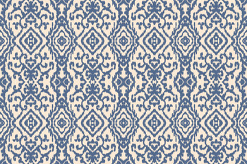 Seamless ethnic design, ikat art. beautiful hand drawn Design for textile and printingEthnic pattern.beautiful pattern. folk embroidery,bohemian style, abstract art	