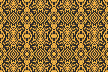 Seamless ethnic design, ikat art. beautiful hand drawn Design for textile and printingEthnic pattern.beautiful pattern. folk embroidery,bohemian style, abstract art	