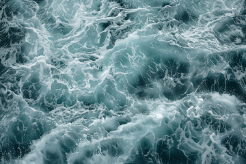 Obraz premium Close-Up of Powerful Ocean Waves