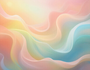 Obraz premium Pale rainbow abstract background with soft lines