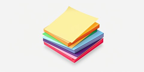 Stacked Multicolored Transparent Sheets