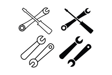 Setting icon vector for web, computer and mobile app