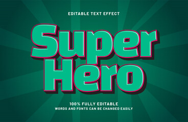 super hero editable text effect in game and hero text style