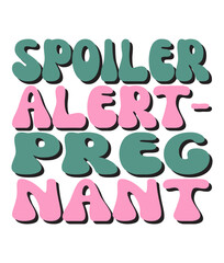 Retro,  Pregnancy Craft Design. T-shirt Design. Illustration