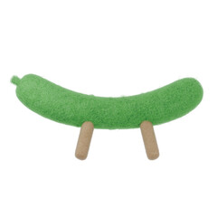 羊毛フェルトで作った精霊馬のキュウリ2