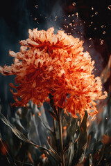 花, 花束, 火, 炎, 爆発, 爆発する花束, 破裂する花束, flower, bouquet, fire, flame, explosion, exploding bouquet, bursting bouquet