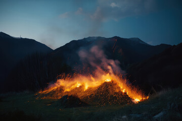 山, 火山, 噴火, 溶岩, 火, 火事, 火災, 災害, 夜, 夜の火山, 噴火する火山, mountain, volcano, eruption, lava, fire, fires, disaster, night, volcano at night, erupting volcano