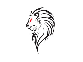 Sketch Lion art Drawing Logo Vector