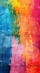 Colorful grunge background Oil color painting. Generative AI.