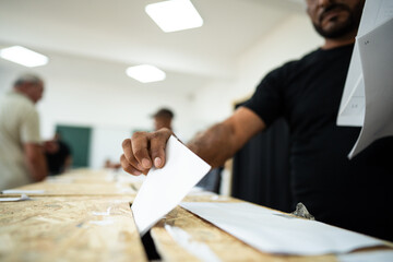Person votes during elections