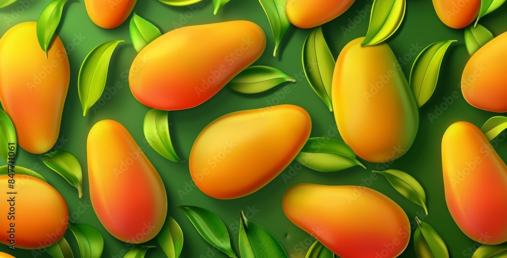 Poster the fresh mango text style theme allows you to edit the text style effects.