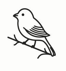 sketch of a bird