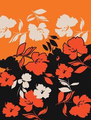 abstract design print on plain base 
