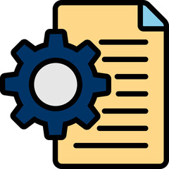 Obraz premium Project Colored Outline Icon