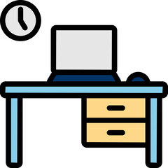 Workspace Colored Outline Icon