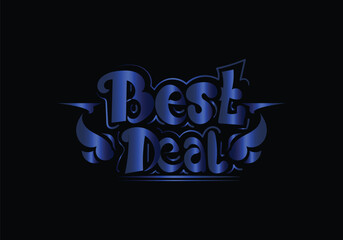 BEST DEAL lettering custom style design