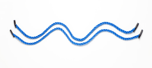 Blue rope for shopping bag or gift box handles