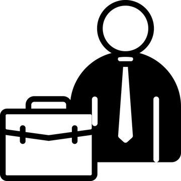 recommend clip art: Employee Glyph Icon