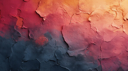 Fototapeta premium A wall with a colorful, textured background