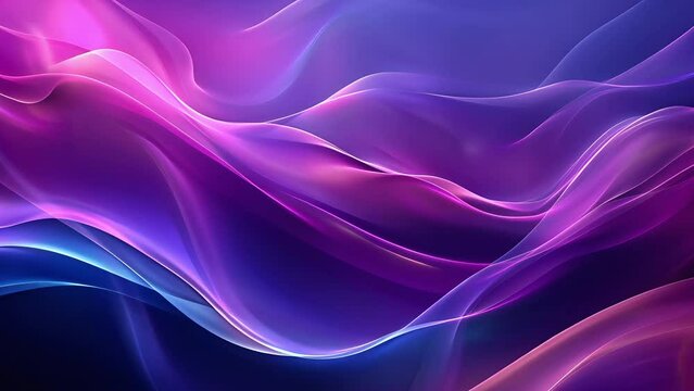 Abstract purple and blue background with wavy lines