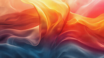 Obraz premium A colorful piece of fabric with a blue and orange stripe