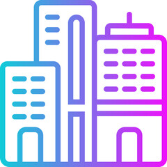 Building Gradient Icon