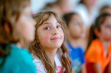 Young girl in classroom