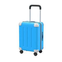 파란색 캐리어 3d 아이콘