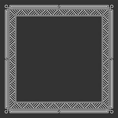 Obraz premium Vintage style Decorative frame. Vector illustration