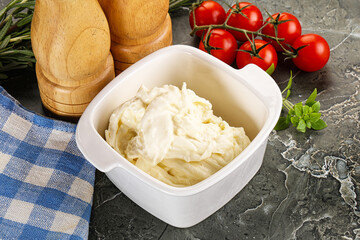 Italian delicous stracciatella cheese