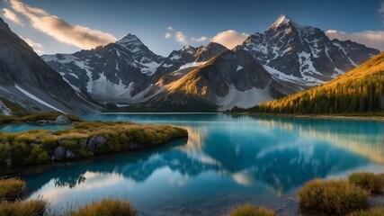 lake in the mountains