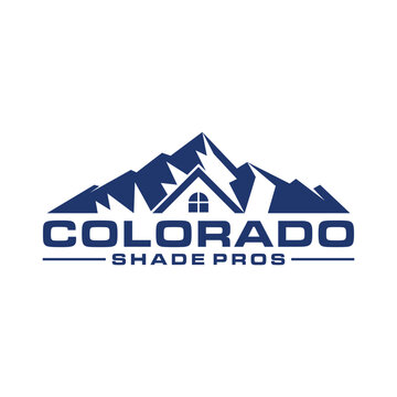 mountains real estate logo design vector template