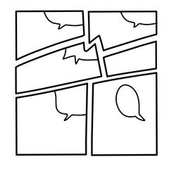 panel comic speech bubble