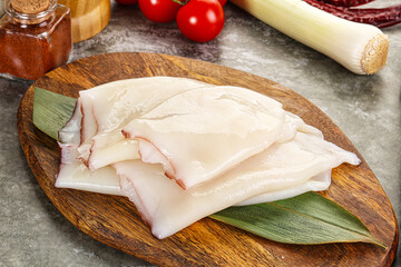 Fresh raw squid for cooking