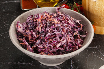 Coleslaw salad with cabbage and carrot