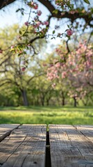 Fototapeta premium Spring Awakening on a Lush Green Table
