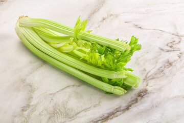 Vegan cuisine - raw celery stem