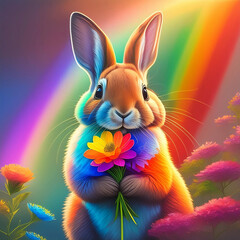 알록달록 토끼 (Colorful rabbit)