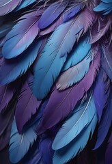 Obraz premium a close up of a bird with feathers on its back
