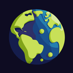 La planète terre stylisée