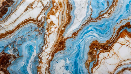 Fototapeta premium seamless high-resolution blue marble texture is perfect for backgrounds and design projects. Suitable for both interior and exterior use, it adds a touch of elegance and sophistication to any space.